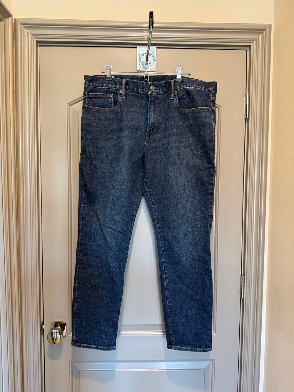 GAP Men's Skinny Jeans in Dark Blue Denim